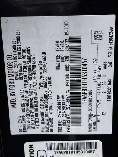 2017 Ford Mustang EcoBoost