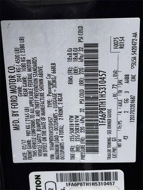 2017 Ford Mustang EcoBoost