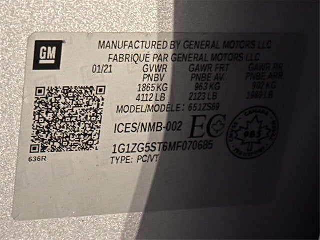 2021 Chevrolet Malibu RS