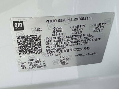 2026 Chevrolet Traverse RS