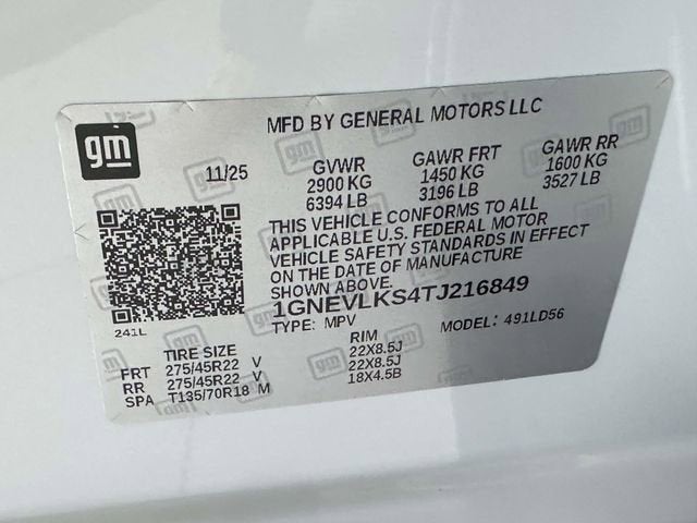 2026 Chevrolet Traverse RS