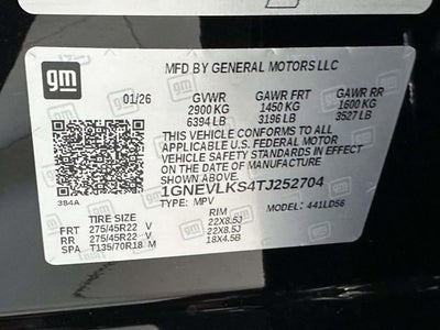 2026 Chevrolet Traverse RS