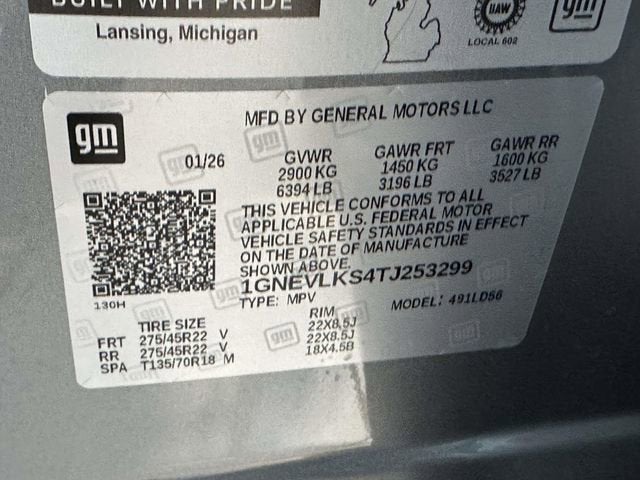 2026 Chevrolet Traverse RS