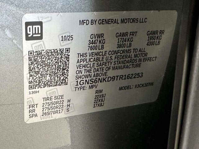 2026 Chevrolet Tahoe LT