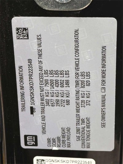 2023 Chevrolet Tahoe Premier