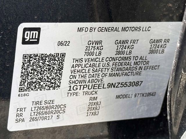 2022 GMC Sierra 1500 AT4