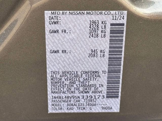 2025 Nissan Altima S