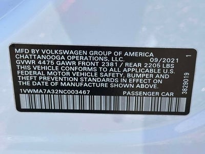2022 Volkswagen Passat 2.0T R-Line