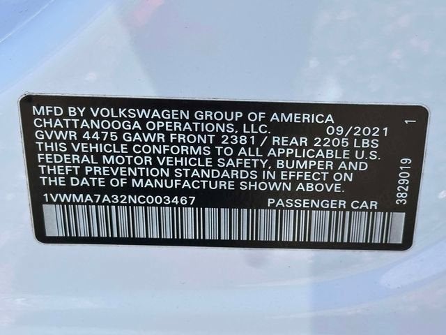 2022 Volkswagen Passat 2.0T R-Line