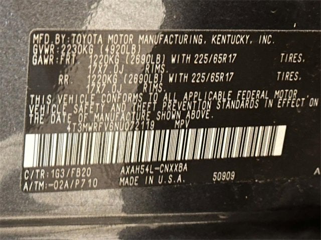 2022 Toyota RAV4 Hybrid LE