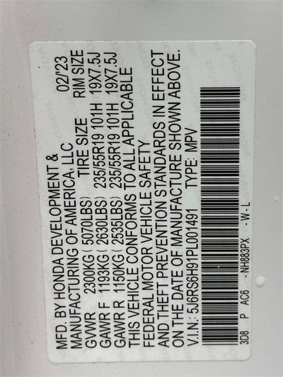 2023 Honda CR-V Hybrid Sport Touring