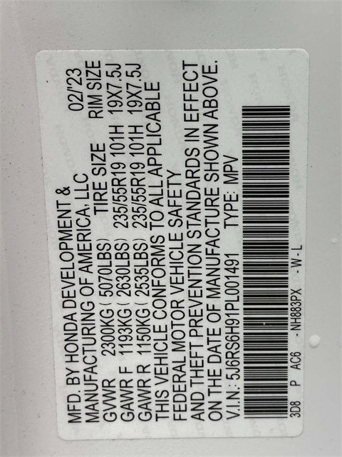 2023 Honda CR-V Hybrid Sport Touring