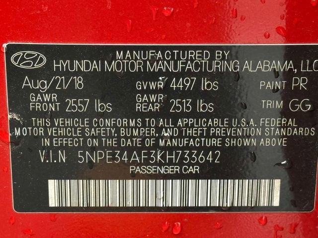 2019 Hyundai Sonata SEL