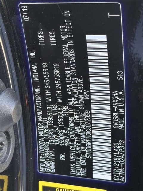 2019 Toyota Highlander Hybrid Limited