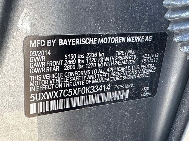 2015 BMW X3 xDrive35i