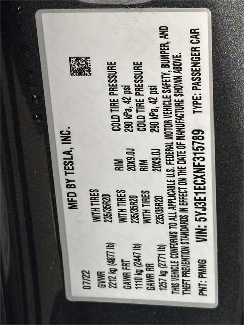 2022 Tesla Model 3 Performance