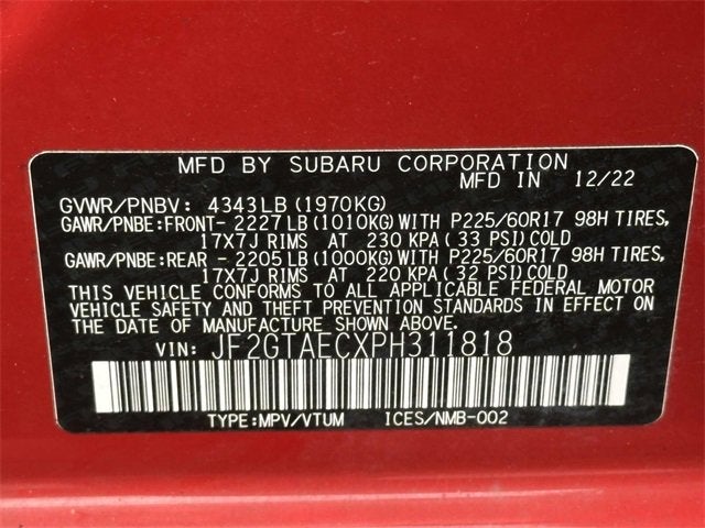 2023 Subaru Crosstrek Premium