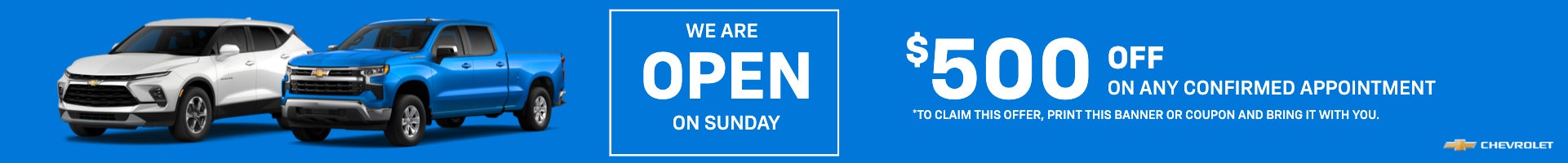 Sunday promotional banner