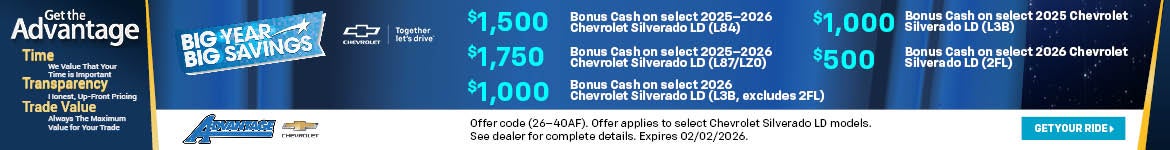 Bonus Cash Silverado