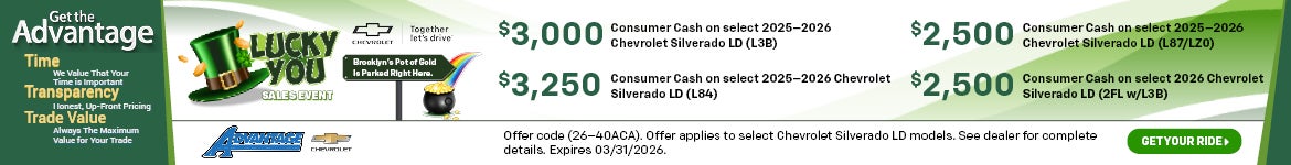 2025 & 2026 Consumer Cash Silverado